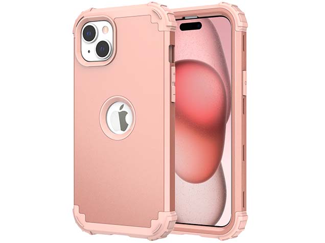 Defender Case for iPhone 15 Plus - Pink Impact Case