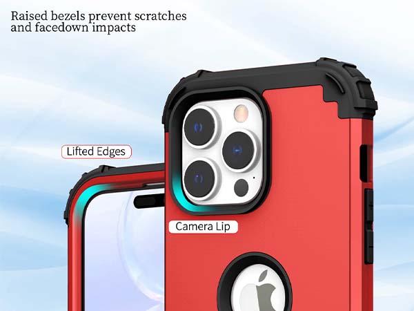 Defender Case for iPhone 15 Pro - Red