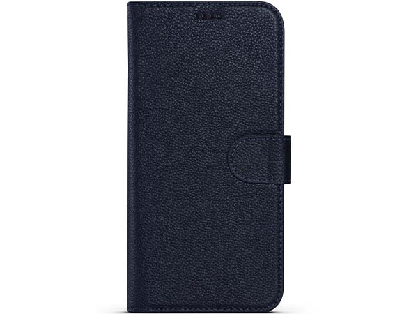 Premium Leather Wallet Case for Apple iPhone 15 Pro Max - Midnight Blue