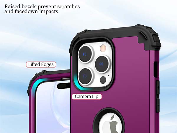 Defender Case for iPhone 15 Pro Max - Plum