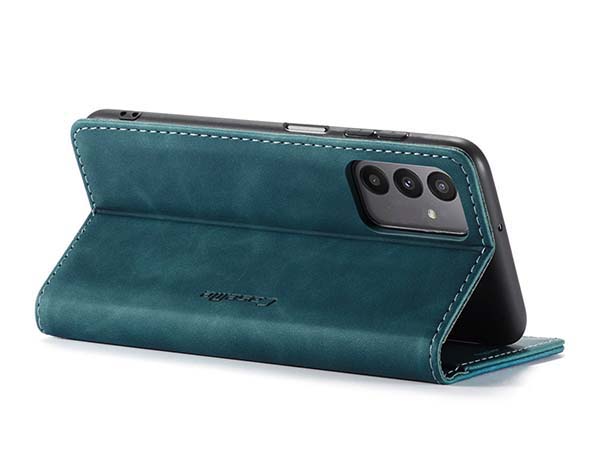 CaseMe Slim Synthetic Leather Wallet Case with Stand for Samsung Galaxy A13 5G - Teal