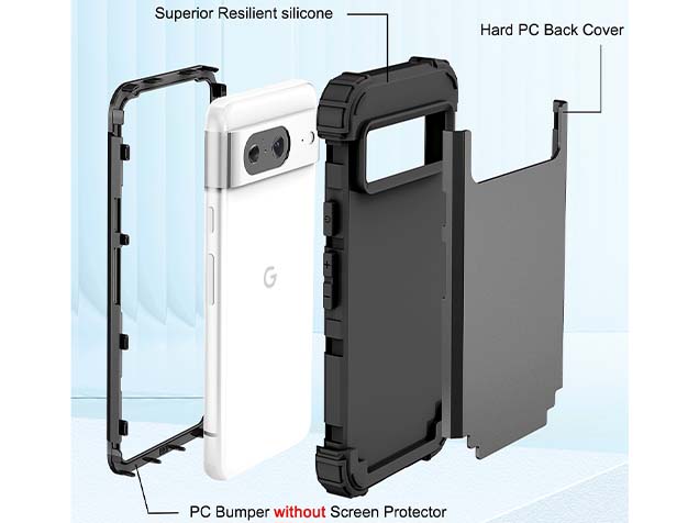 Defender Case for Google Pixel 8 - Black