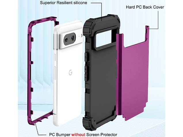 Defender Case for Google Pixel 8 - Plum