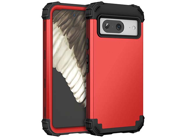 Defender Case for Google Pixel 8 - Red Impact Case