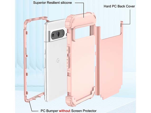 Defender Case for Google Pixel 8 Pro - Pink