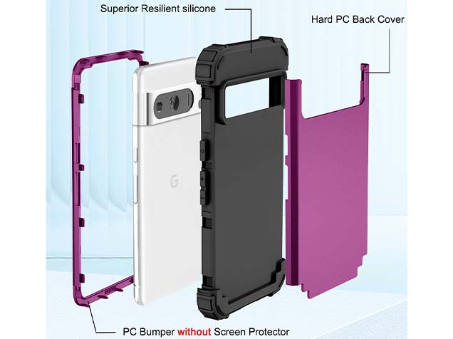 Defender Case for Google Pixel 8 Pro - Plum