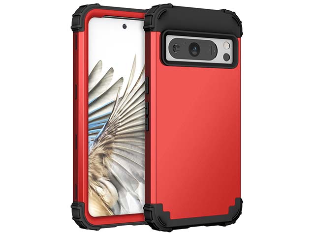 Defender Case for Google Pixel 8 Pro - Red Impact Case