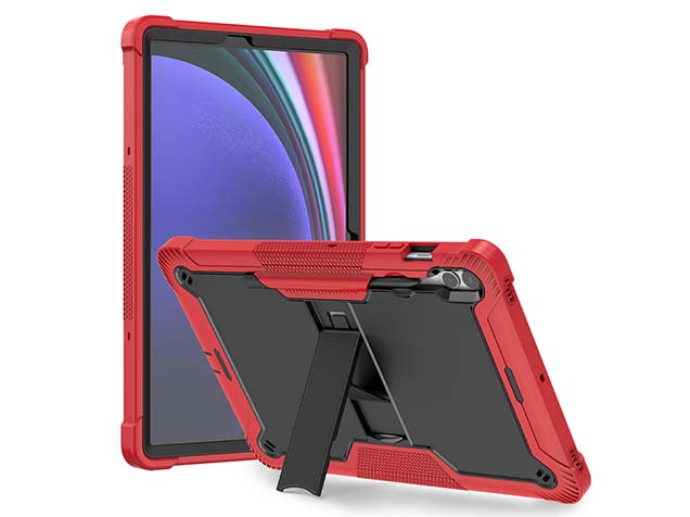 Impact Case for the Samsung Galaxy Tab S9 FE+ - Red/Black