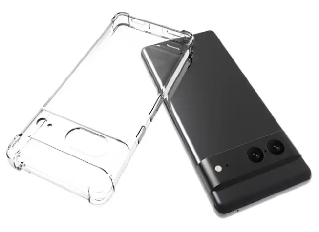 Gel Case with Bumper Edges for Google Pixel 8 - Clear Soft Cover