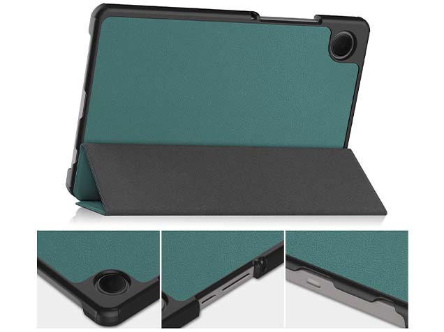 Premium Slim Synthetic Leather Flip Case with Stand for Samsung Galaxy Tab A9 8.7 inches - Teal