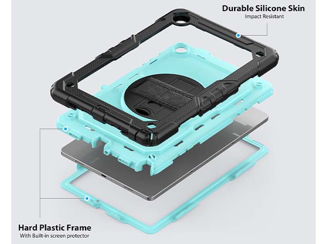 Rugged Impact Case for Samsung Galaxy Tab A9+ 11 inches - Sky Blue