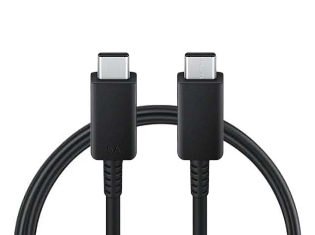Samsung 1.8m 5A USB-C to USB-C Charge and Sync Cable - Black