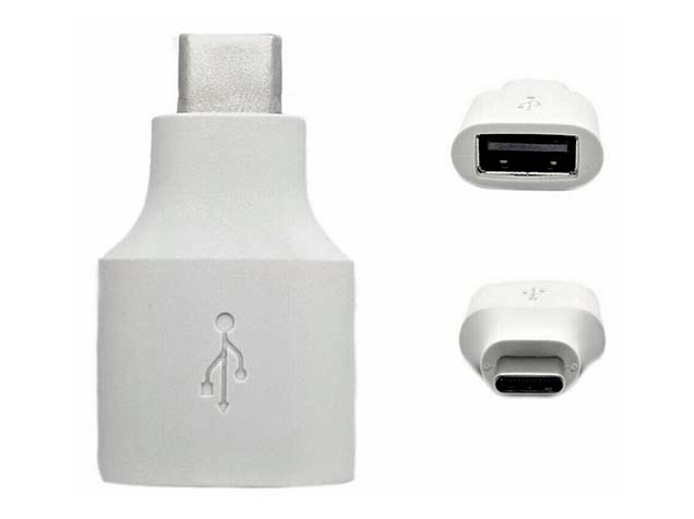 Official Google Quick Switch OTG Adapter USB Type-C / USB-A - White