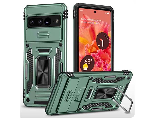Military Case with Camera Cover for Google Pixel 8 Pro - Green Impact Case
