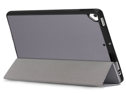 Synthetic Leather Flip Case with Stand for iPad Pro 10.5 - Grey Leather Flip Case