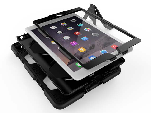 Rugged Case for Apple iPad Air 2 - Classic Black