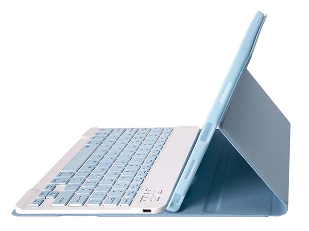 Keyboard and Case for Samsung Galaxy Tab A9+ 11 inches - Light Blue