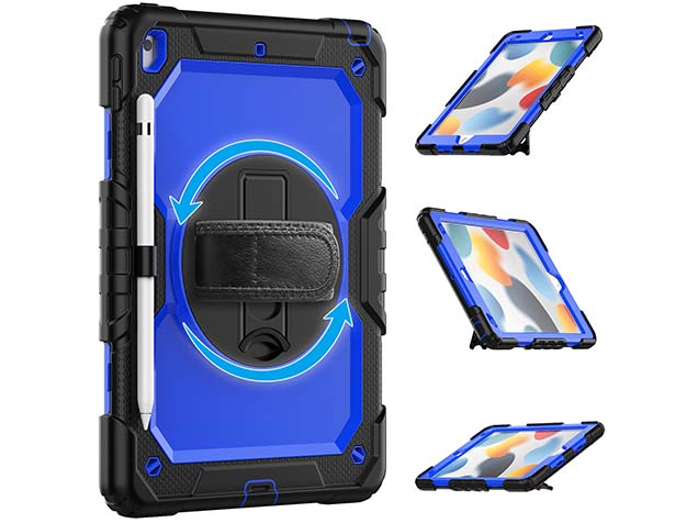 Rugged Impact Case for Apple iPad 9th Gen 10.2 - Blue