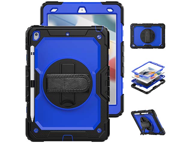Rugged Impact Case for Apple iPad 9th Gen 10.2 - Blue