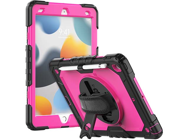 Rugged Impact Case for Apple iPad 9th Gen 10.2 - Pink Impact Case