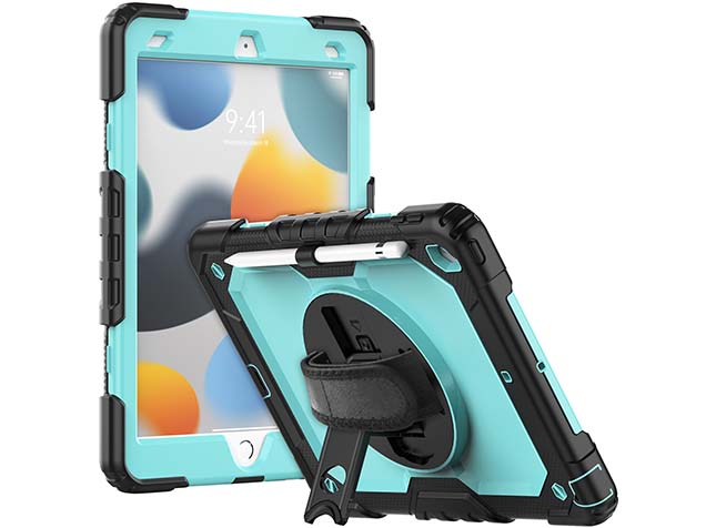 Rugged Impact Case for Apple iPad 9th Gen 10.2 - Sky Blue Impact Case