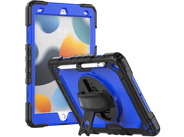 Rugged Impact Case for Apple iPad 7/8th Gen - Blue Impact Case