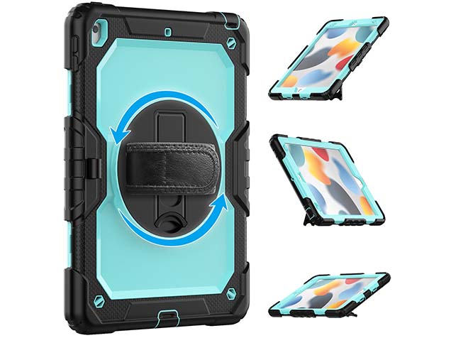 Rugged Impact Case for Apple iPad 7/8th Gen - Sky Blue