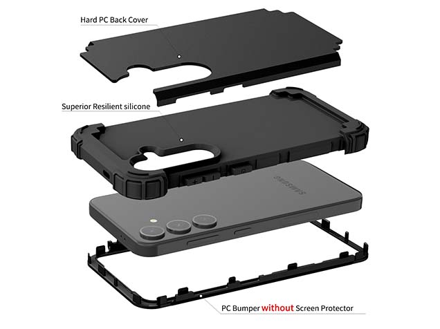 Defender Case for the Samsung Galaxy S24 - Black