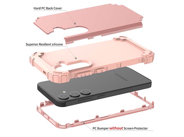 Defender Case for the Samsung Galaxy S24 - Pink