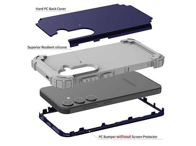 Defender Case for the Samsung Galaxy S24+ - Navy