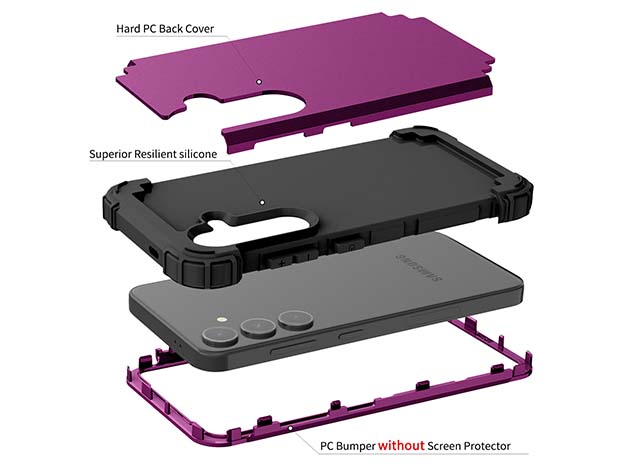 Defender Case for the Samsung Galaxy S24+ - Plum
