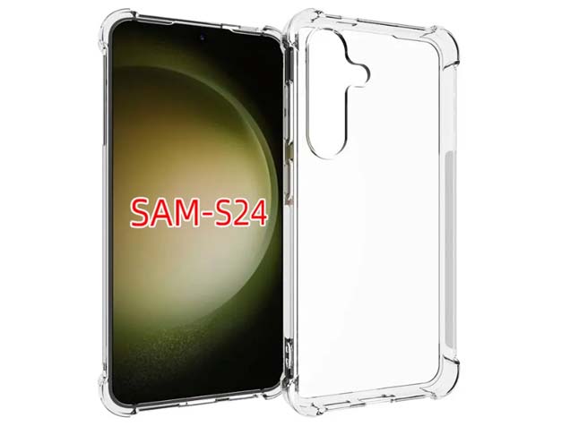Gel Case with Bumper Edges for Samsung Galaxy S24 - Clear Soft Cover