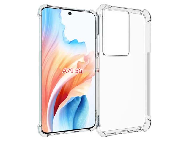 Gel Case with Bumper Edges for OPPO A79 - Clear Soft Cover