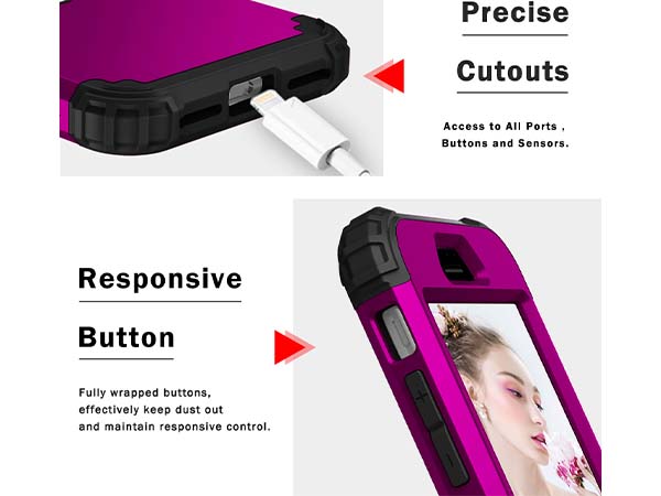 Defender Case for iPhone 8/7 - Plum