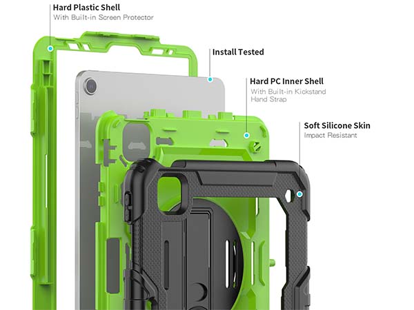 Rugged Impact Case for iPad Pro 11 - 2020 (2nd Gen) - Green