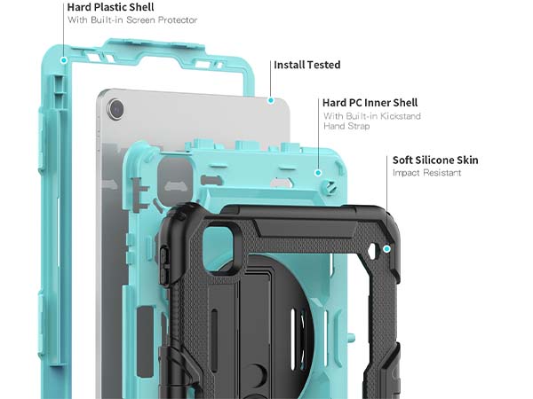 Rugged Impact Case for iPad Pro 11 - 2022 (4th Gen) - Sky Blue