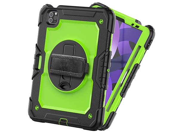Rugged Impact Case with Strap for iPad Air 5 - Green