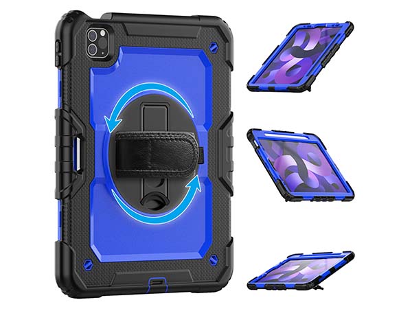 Rugged Impact Case with Strap for iPad Pro 11 - 2018 (1st Gen) - Blue