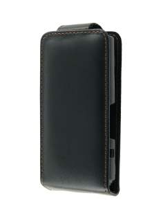 Samsung S8300 Synthetic Leather Flip Case - Black