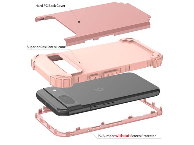 Defender Case for Google Pixel 8a - Pink