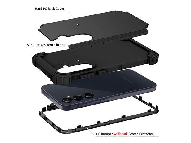 Defender Case for the Samsung Galaxy A35 - Black