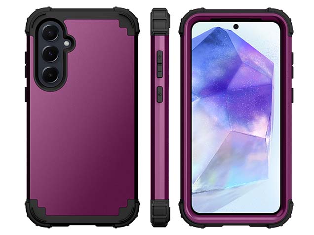 Defender Case for the Samsung Galaxy A35 - Plum