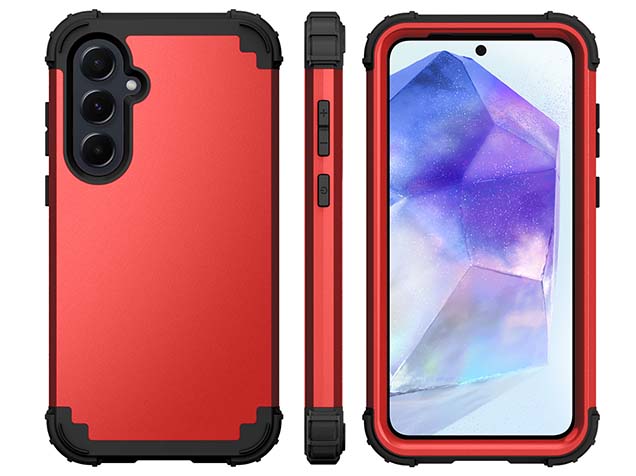 Defender Case for the Samsung Galaxy A35 - Red