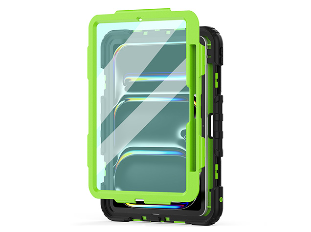 Rugged Impact Case with Strap for iPad Pro 11 (2024) - Green