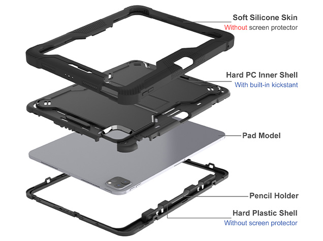 Impact Case for the iPad Pro 11 (2024) - Black