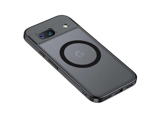 MagSafe Dual Design Case for Google Pixel 8a - Frosted/Black Soft Cover