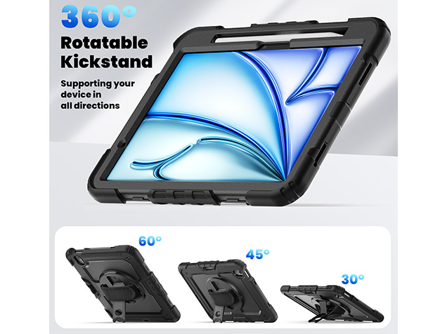 Rugged Impact Case for iPad Air 13 (2024) - Classic Black
