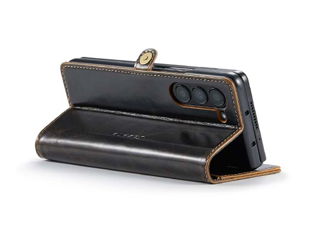 CaseMe Synthetic Leather Wallet Case with Stand for Galaxy Z Fold6 - Brown