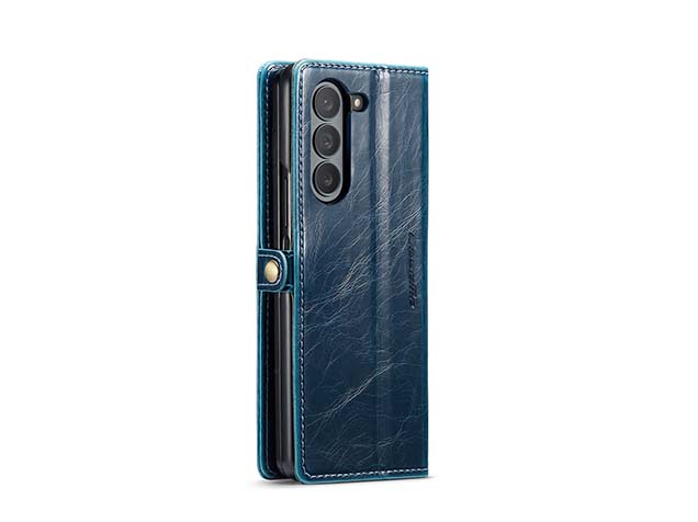 CaseMe Synthetic Leather Wallet Case with Stand for Galaxy Z Fold6 - Teal