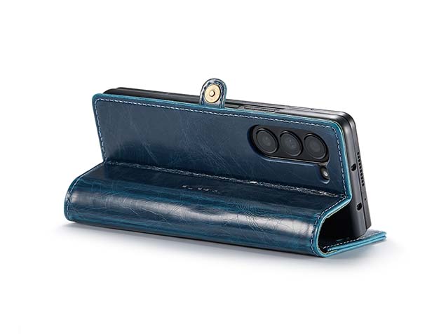CaseMe Synthetic Leather Wallet Case with Stand for Galaxy Z Fold6 - Teal